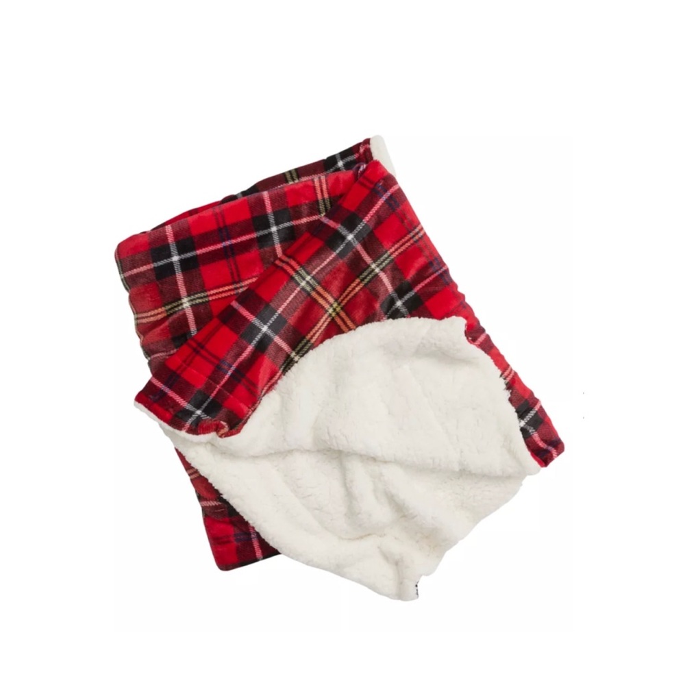 Cozy Plaid Sherpa Blanket